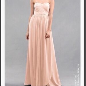 Jenny Yoo formal dress- NWOT, size 8 nude/blush strapless bridesmaid dress